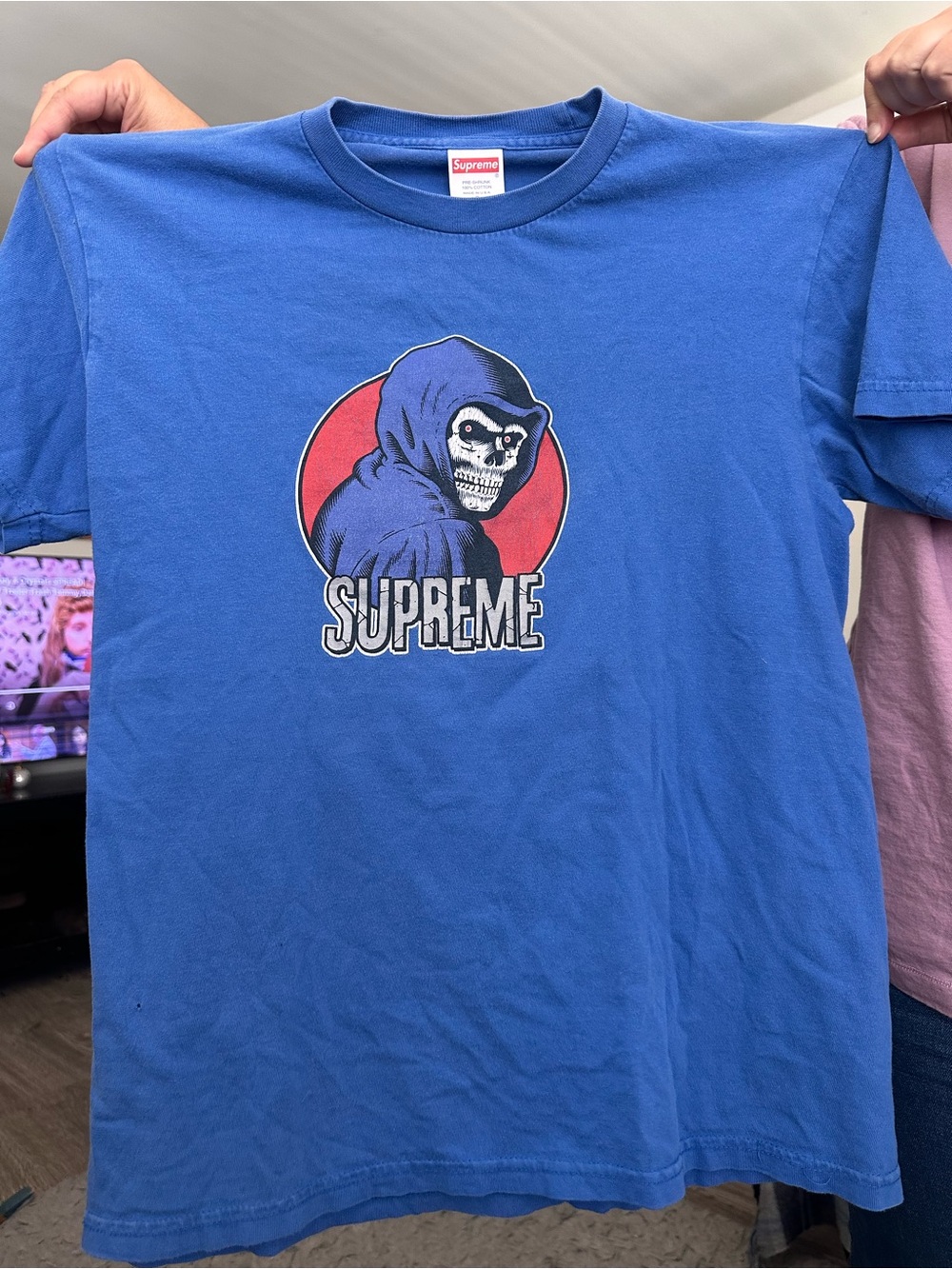 Supreme Reaper Tee shirt Graphic Royal size SM